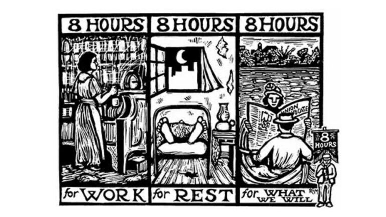 "Otto ore a lavoro; otto ore per riposare; otto ore per tutto il resto", le rivendicazioni dei manifestanti a cui è stata dedicata la festa del primo maggio