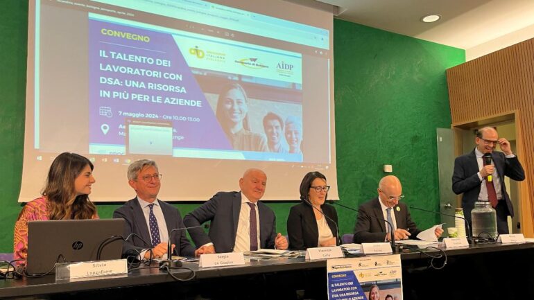 Convegno "Il talento delle lavoratrici e dei lavoratori con disturbi specifici dell’apprendimento (DSA): una risorsa in più per le aziende"