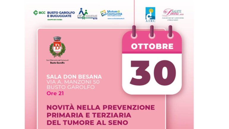 conferenza 30 ottobre 2024 a Busto Garolfo prevenzione oncologica Bcc