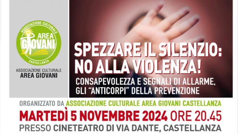 No alla violenza conferenza Castellanza 5 novembre 2024