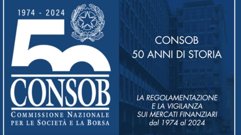 Libro sui 50 anni di storia della Consob