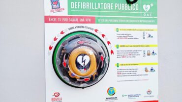 Defibrillatore del campo sportivo Gavinelli di Legnano