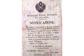 Decreto regio che rende Varese Città 18 giugno 1816, registrato 6 luglio 1816